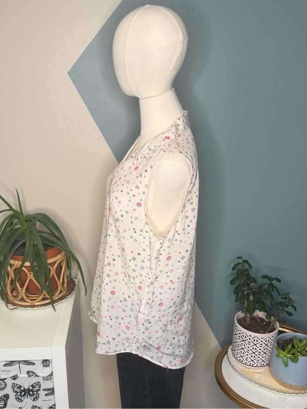 Equipment Femme Silk Celestial Star Print Blouse Small - Picture 3 of 11